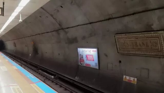 Metro istasyonunda intihar girişimi! Seferler durdu