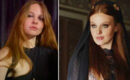 Naz Elmas davete damga vurdu! Derin yırtmaçlı elbise yorum yağmuruna tutuldu