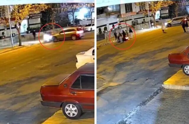 Ne olduğunu anlamadı! Korkunç kaza kameralarda