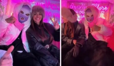 New York’a giden yıldız isim tanınmamak için maske taktı