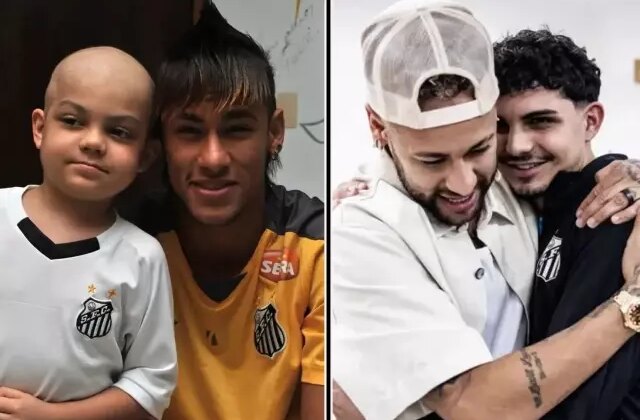 Neymar, 2012 yılında lösemiyle mücadele eden hayranıyla yeniden bir araya geldi