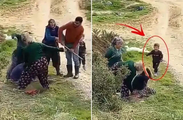 Oğlunun gözü önünde amcasının kızları tarafından darbedildi