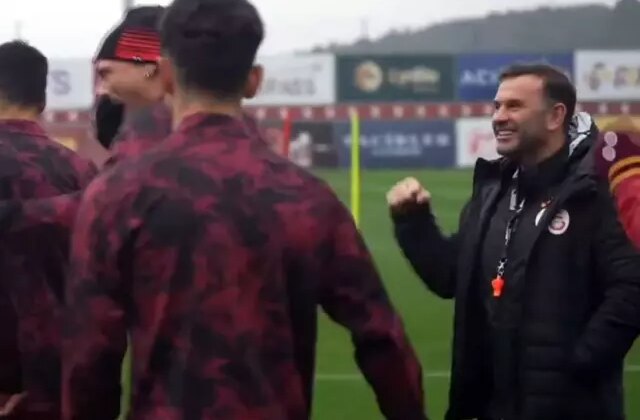 Okan Buruk’tan antrenmana damga vuran hareket