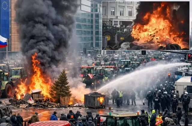 Ortalığı yakıp yıkan çiftçiler Avrupalı liderlere geri adım attırdı