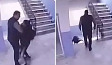 Otizmli öğrencisini merdivenden iten okul müdürüne tahliye