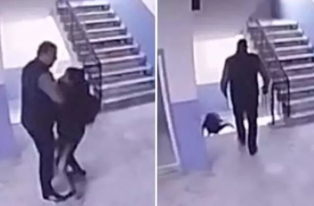 Otizmli öğrencisini merdivenden iten okul müdürüne tahliye