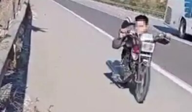 Otoyolda tehlikeli yolculuk: Ehliyetsiz sürücüye 63 bin lira ceza