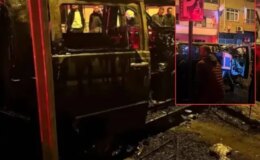 Park halindeki minibüs alev topuna dönüştü