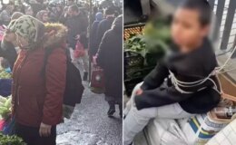 Pazarda eşofman çalan çocuğu iple bağladı: Seni anadan doğma edeceğim