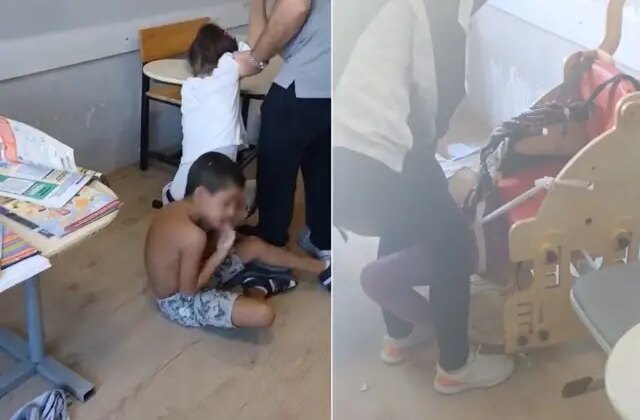 Otizmli öğrenciler iple bağlandı, MEB hemen harekete geçti