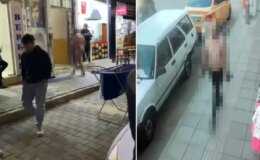 Rus turist sokakta çırılçıplak dolaştı! Polis apar topar gözaltına aldı