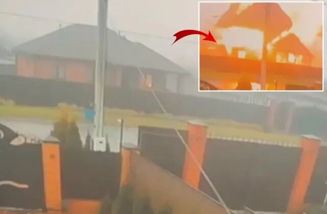 Rusya’da bir evde gaz patlaması! O anlar saniye saniye kamerada