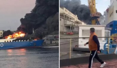 Rusya, Ukrayna’nın Odessa Limanı’nda Türk gemisini vurdu