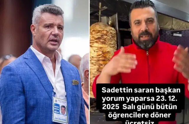 Sadettin Saran “Yorum yaparsa döner ücretsiz” diyen esnafın gönderisine kayıtsız kalmadı