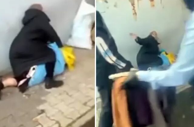 Sancaktepe’de yürek sızlatan görüntü! Zabıtalara “Yeter” diye yalvardı