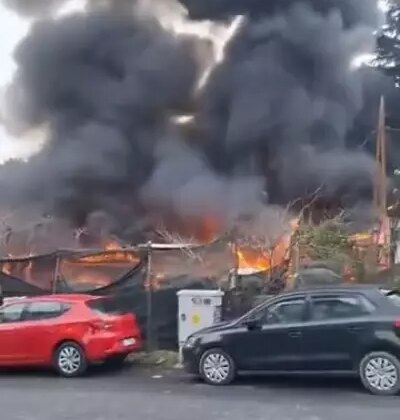 Sarıyer’de iş yerinde yangın