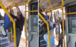 Satırlı kavga! Hem de yolcuların arasında