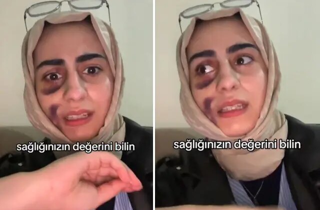 Stajyer doktora tedavi olan kadın video çekip isyan etti