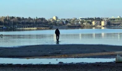 Tekirdağ’da deniz 20 metre çekildi