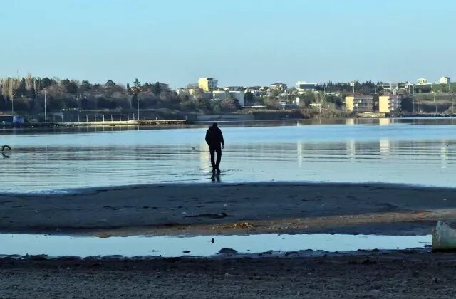 Tekirdağ’da deniz 20 metre çekildi