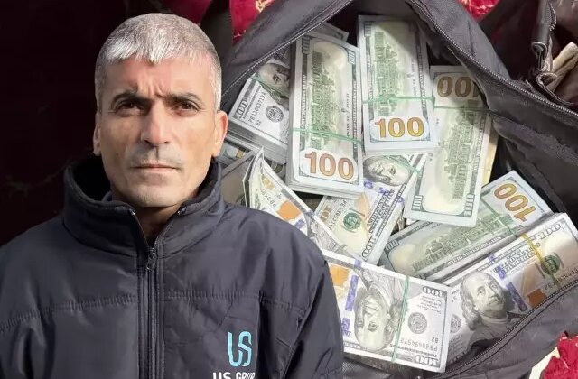 Temizlik yaparken ağacın dibinde içi dolar dolu paket buldu