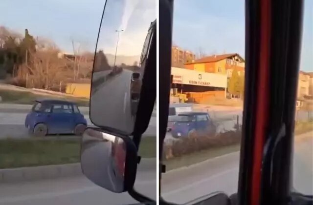 Hiç umursamadı! Ters istikamette ilerledi, kendi canını bile hiçe saydı