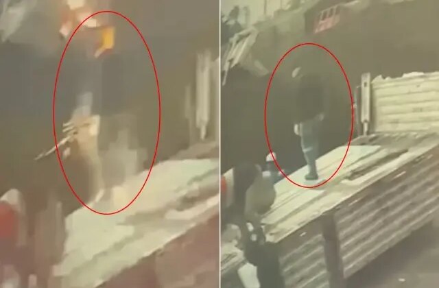 Tırdan yük indiren işçiye yıldırım çarptı! Dehşet anları kamerada