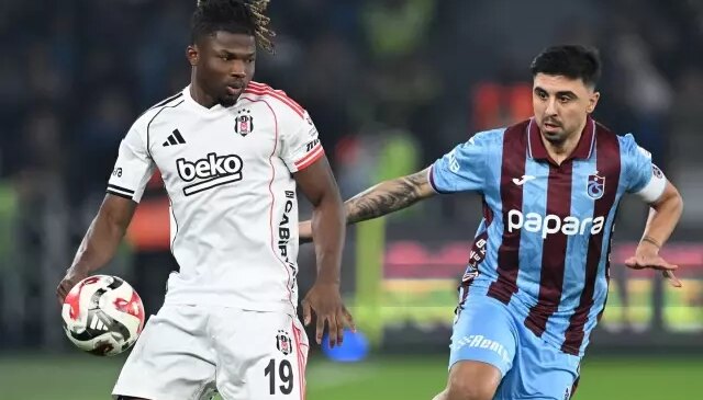 Trabzonspor ile Beşiktaş arasındaki 6 gollü muhteşem düelloda kazanan yok