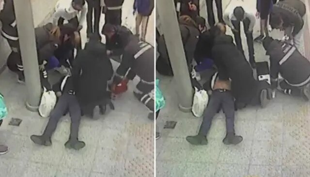 Tren beklerken kalbi durdu, sağlık çalışanı saniyelerle yarıştı