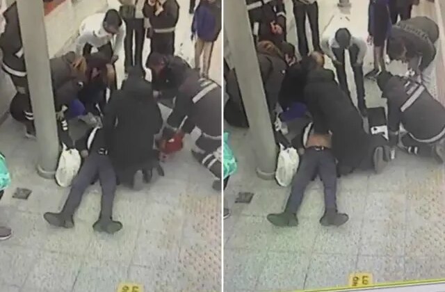 Tren beklerken kalbi durdu, sağlık çalışanı saniyelerle yarıştı