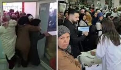 Ucuzluğu gören kadınlar ezilme tehlikesi atlattı