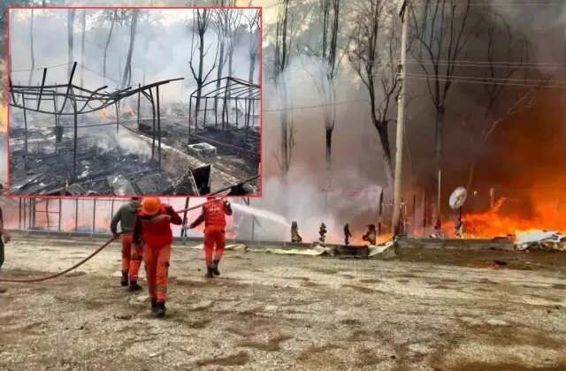 Ünlü tabiat parkında yangın! Bungalov ve karavanlar küle döndü