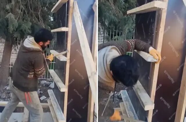 Ustanın yaptığını fark eden müteahhitin tepkisi sert oldu: Bunların içinde insan yaşıyor