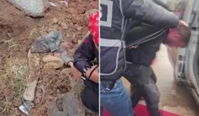 Vicdansız dayı diri diri toprağa gömdüğü yeğenini arama çalışmalarına katılmış