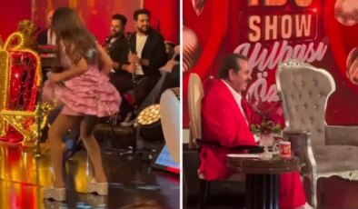 Yıldız Tilbe’nin programa damga vuran dansı! Tatlıses kahkahalara boğuldu