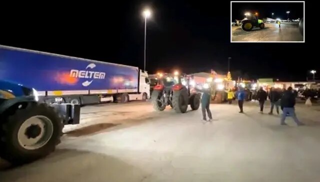 Yunanistan’da çiftçiler eylemde, İpsala Sınır Kapısı kapandı