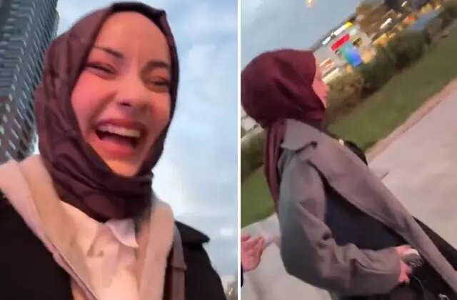 Zorbalandıklarını kahkaha atarak anlatan başörtülü kızlara tepki var