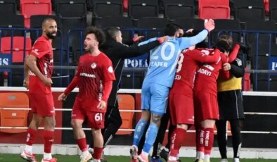 13. dakikada 10 kişi kalan Gaziantep FK’den mucizevi galibiyet