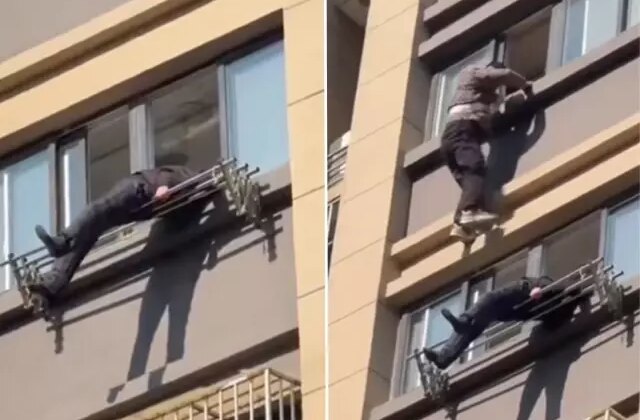 15. kattan düştü, çamaşır askısına takıldı: Çin’de mucizevi kurtuluş