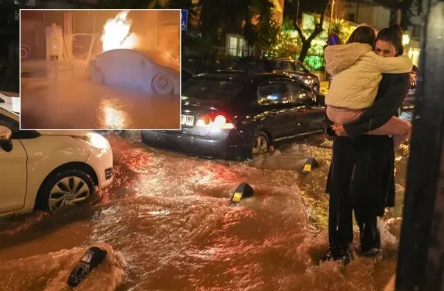 3 il felaketi yaşadı! Otomobil yandı, sele kapılanlar var