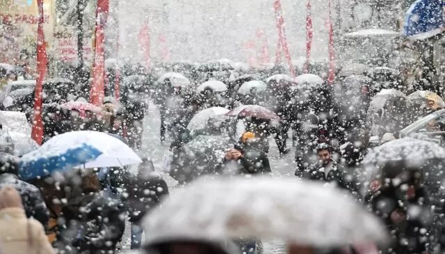 60 ilde sarı alarm! İstanbul’a kar geliyor