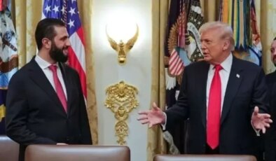 ABD Başkanı Trump: Suriye’nin çok saygın Cumhurbaşkanı ile çok iyi bir görüşme gerçekleştirdik