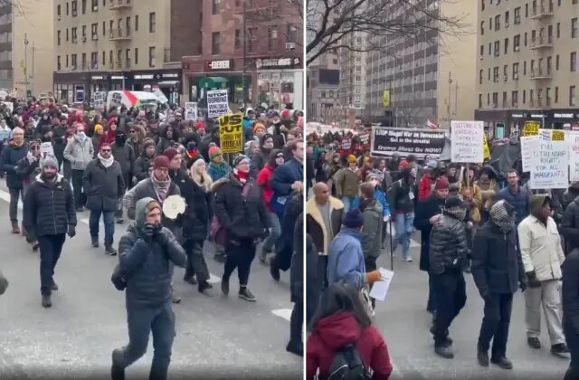 ABD’de binlerce kişi Venezuela’da için sokağa indi: Petrol için savaşma