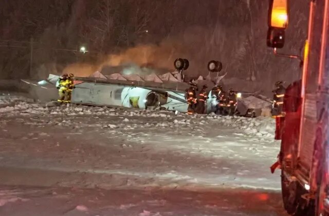 ABD’de korkunç kaza! 8 kişiyi taşıyan özel jet düştü