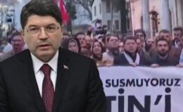 Adalet Bakanı Yılmaz Tunç da Filistin yürüyüşüne katıldı