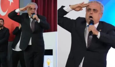 AK Parti’ye geçen Hasan Ufuk Çakır, bu kez Erdoğan’ın fotoğrafına selam durdu