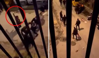 Alanya’da bıçaklı ve zincirli kavga kamerada: 7 gözaltı