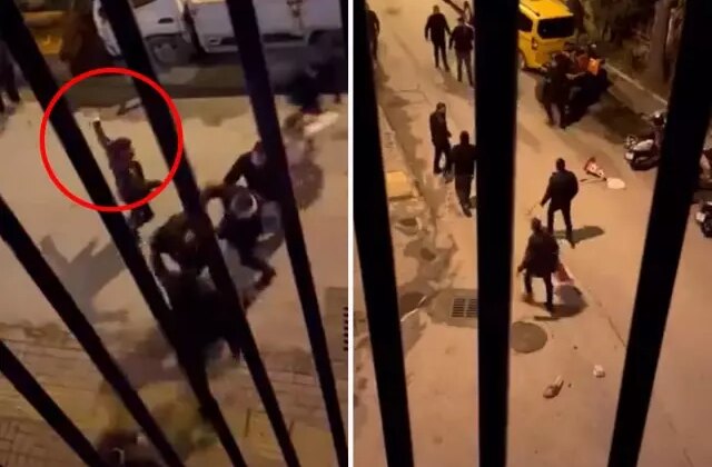 Alanya’da bıçaklı ve zincirli kavga kamerada: 7 gözaltı