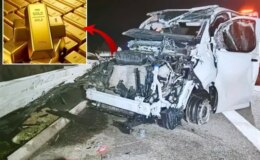 Zırhlı araç takla attı! Kilolarca altın buhar oldu