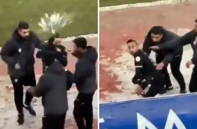 Amedsporlu Dia Saba’ya kartopu atıldı, sinirden çıldırdı